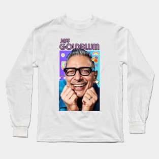 jeff goldblum quotes art 90s style retro vintage 70s Long Sleeve T-Shirt